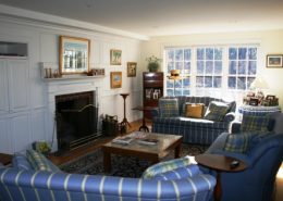 Gooseberry Cottage living room Marthas Vineyard wedding rental