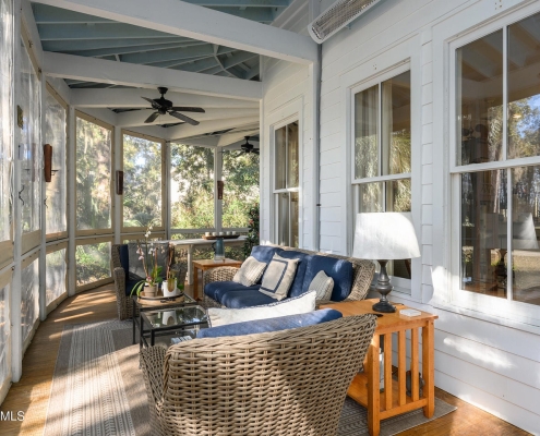 callawassie screened porch 58 Spring Island Drive