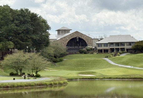 waterfall at lake burton
