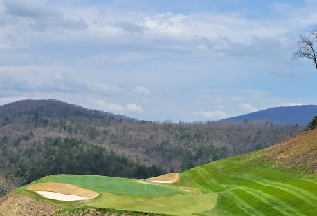 waterfall at lake burton